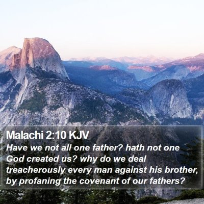 Malachi 2:10 KJV Bible Verse Image
