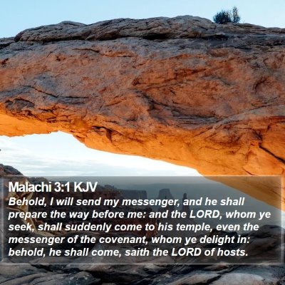 Malachi 3:1 KJV Bible Verse Image