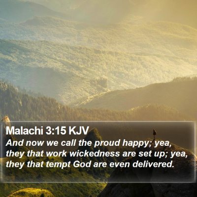 Malachi 3:15 KJV Bible Verse Image
