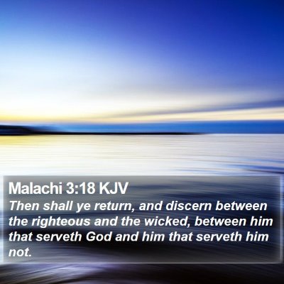 Malachi 3:18 KJV Bible Verse Image