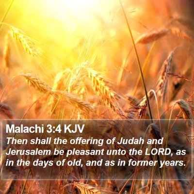 Malachi 3:4 KJV Bible Verse Image
