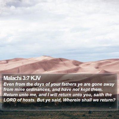 Malachi 3:7 KJV Bible Verse Image