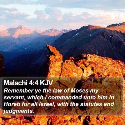 Malachi 4:4 KJV Bible Verse Image
