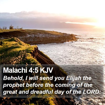 Malachi 4:5 KJV Bible Verse Image
