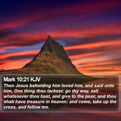 Mark 10:21 KJV Bible Verse Image