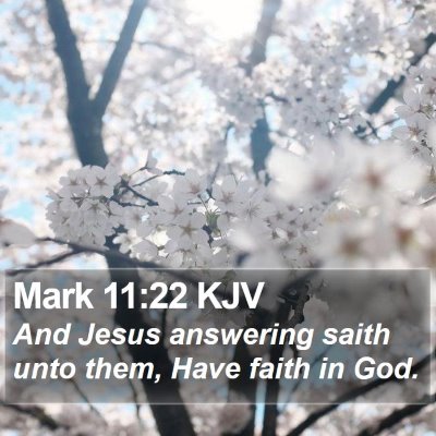 Mark 11:22 KJV Bible Verse Image
