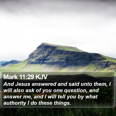 Mark 11:29 KJV Bible Verse Image