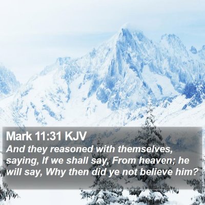 Mark 11:31 KJV Bible Verse Image