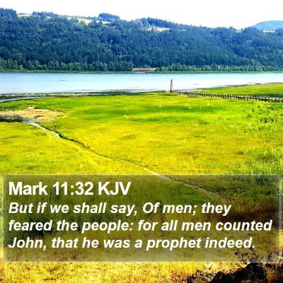 Mark 11:32 KJV Bible Verse Image