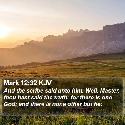 Mark 12:32 KJV Bible Verse Image