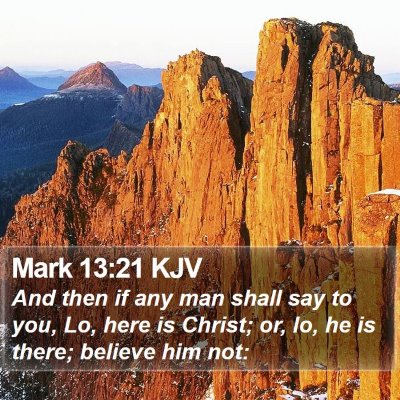 Mark 13:21 KJV Bible Verse Image