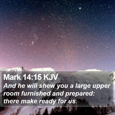 Mark 14:15 KJV Bible Verse Image