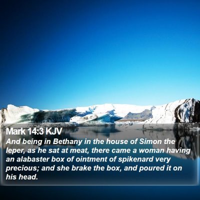 Mark 14:3 KJV Bible Verse Image