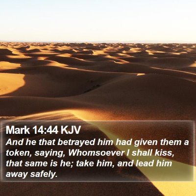 Mark 14:44 KJV Bible Verse Image