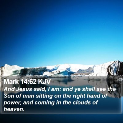 Mark 14:62 KJV Bible Verse Image