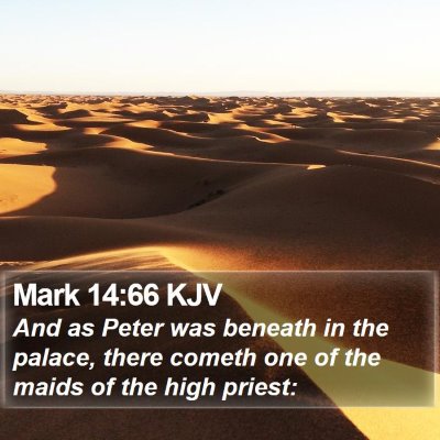 Mark 14:66 KJV Bible Verse Image