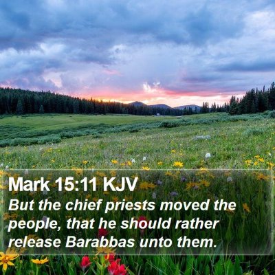 Mark 15:11 KJV Bible Verse Image