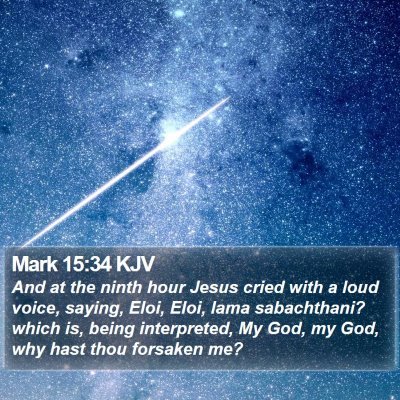 Mark 15:34 KJV Bible Verse Image