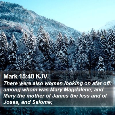 Mark 15:40 KJV Bible Verse Image
