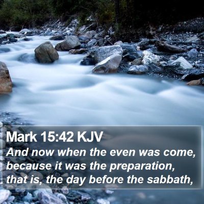 Mark 15:42 KJV Bible Verse Image