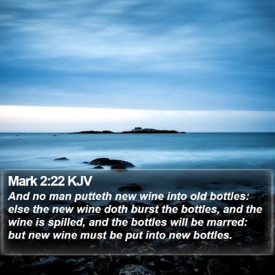 Mark 2:22 KJV Bible Verse Image