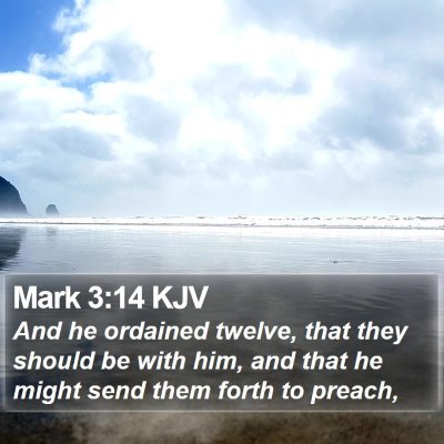 Mark 3:14 KJV Bible Verse Image