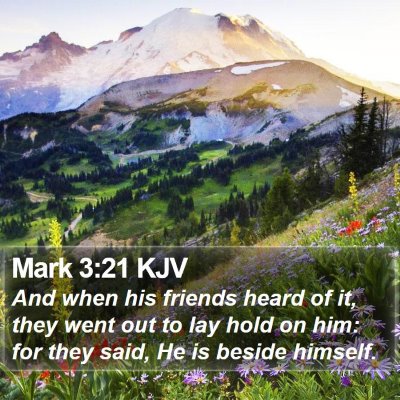 Mark 3:21 KJV Bible Verse Image