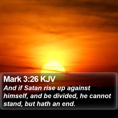 Mark 3:26 KJV Bible Verse Image