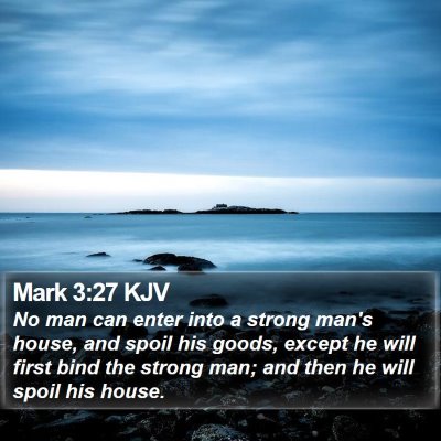 Mark 3:27 KJV Bible Verse Image