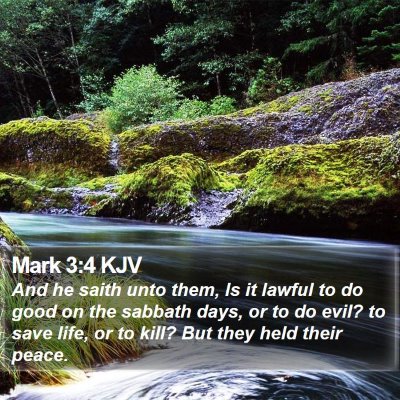 Mark 3:4 KJV Bible Verse Image