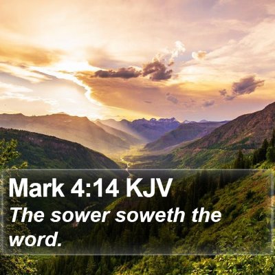 Mark 4:14 KJV Bible Verse Image