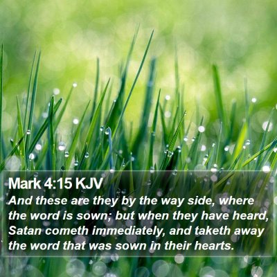 Mark 4:15 KJV Bible Verse Image