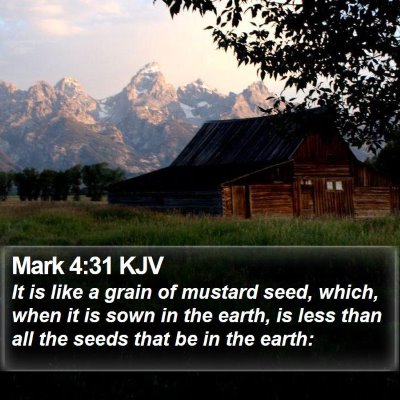 Mark 4:31 KJV Bible Verse Image