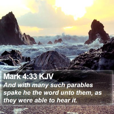 Mark 4:33 KJV Bible Verse Image