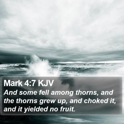 Mark 4:7 KJV Bible Verse Image