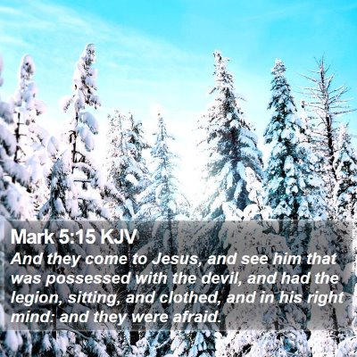 Mark 5:15 KJV Bible Verse Image