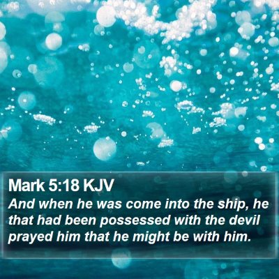 Mark 5:18 KJV Bible Verse Image
