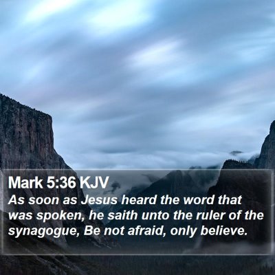 Mark 5:36 KJV Bible Verse Image