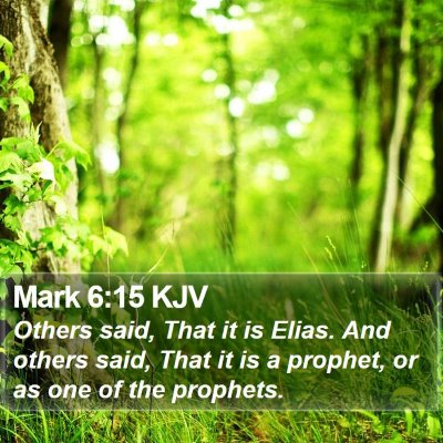 Mark 6:15 KJV Bible Verse Image