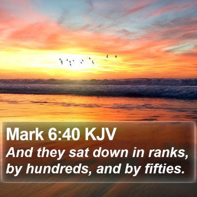 Mark 6:40 KJV Bible Verse Image