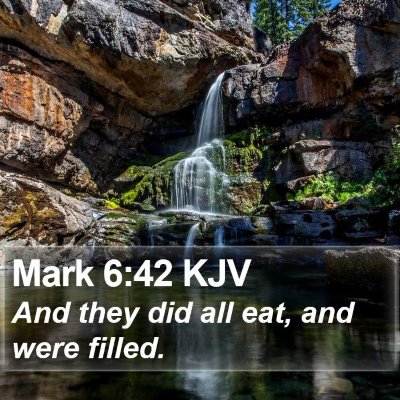 Mark 6:42 KJV Bible Verse Image