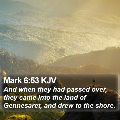 Mark 6:53 KJV Bible Verse Image