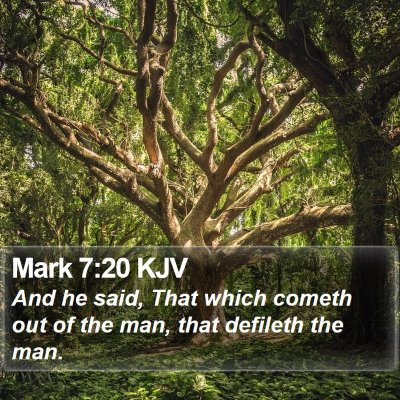 Mark 7:20 KJV Bible Verse Image