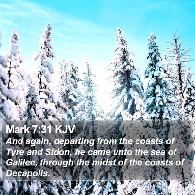 Mark 7:31 KJV Bible Verse Image
