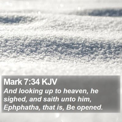 Mark 7:34 KJV Bible Verse Image