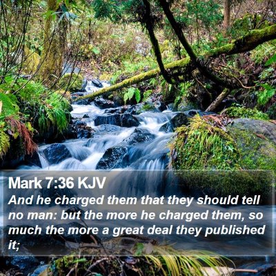 Mark 7:36 KJV Bible Verse Image