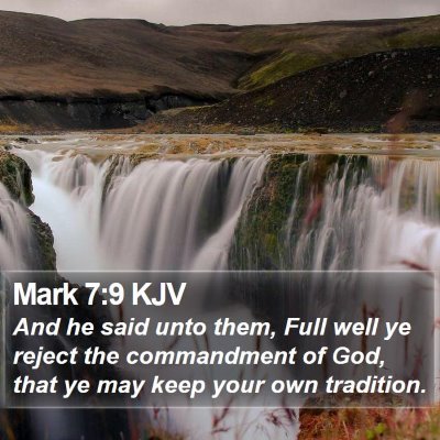 Mark 7:9 KJV Bible Verse Image