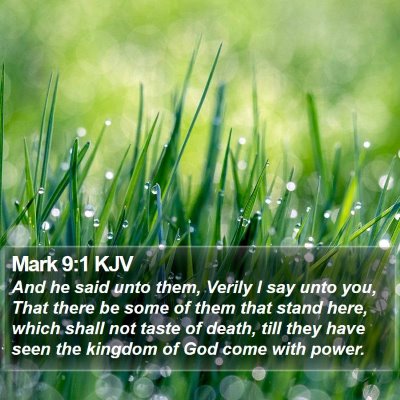 Mark 9:1 KJV Bible Verse Image