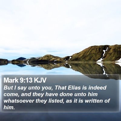 Mark 9:13 KJV Bible Verse Image