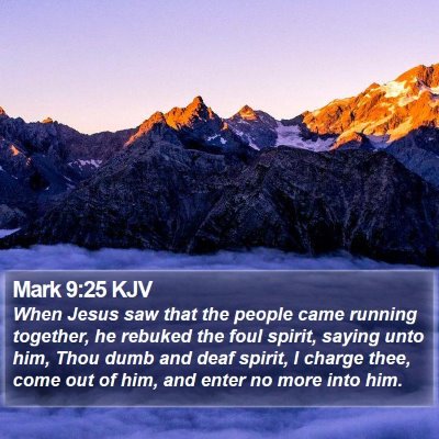 Mark 9:25 KJV Bible Verse Image